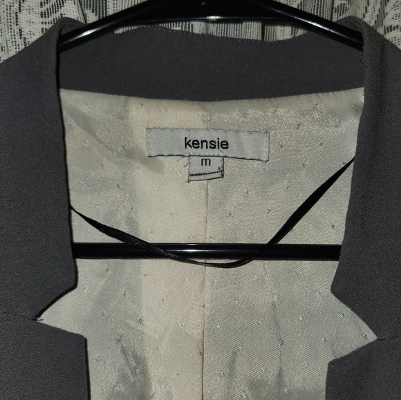 Kenzie Blazer Medium Gray Notched Collar - Picture 2 of 4